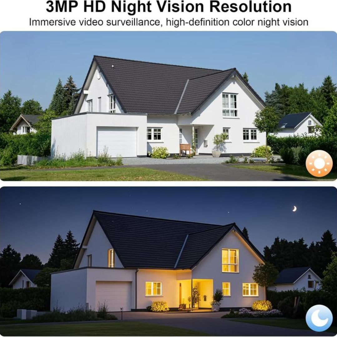 2K Solar Wall Light Cameras